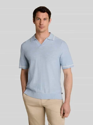 Koszulka polo z czystej bawełny o wyglądzie dzianiny, krój regular fit Tom Tailor
