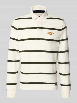 Koszulka polo z czystej bawełny Superdry Biały