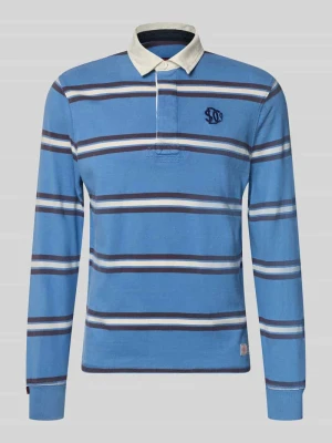 Koszulka polo z czystej bawełny Superdry Błękitny