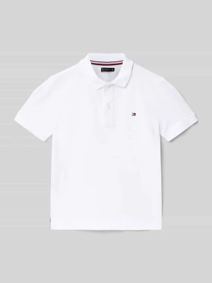 Koszulka polo z czystej bawełny Tommy Hilfiger Teens