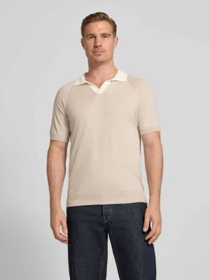 Koszulka polo z dekoltem w serek, krój regular fit GRAN SASSO