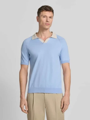 Koszulka polo z dekoltem w serek, krój regular fit GRAN SASSO