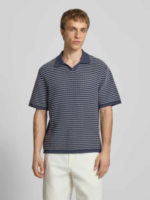 Koszulka polo z dekoltem w serek, krój regular fit jack & jones