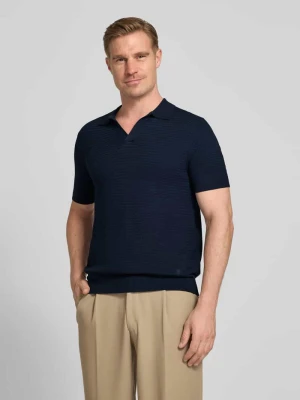 Koszulka polo z dekoltem w serek, krój regular fit Manuel Ritz