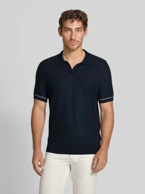 Koszulka polo z dekoltem w serek model ‘Januluca’ Boss