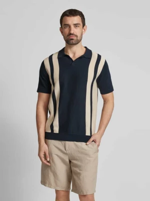 Koszulka polo z dekoltem w serek model ‘MATTIS’ Selected Homme