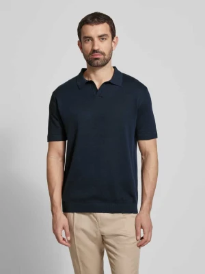 Koszulka polo z dekoltem w serek model ‘MATTIS’ Selected Homme