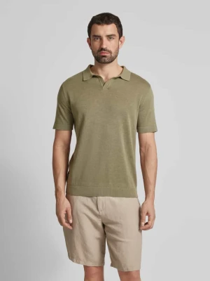 Koszulka polo z dekoltem w serek model ‘MATTIS’ Selected Homme
