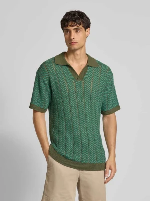 Koszulka polo z dekoltem w serek Scotch & Soda
