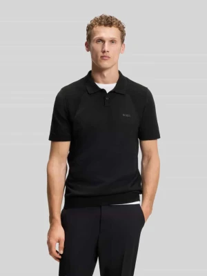 koszulka polo z detal z logo BOSS Green