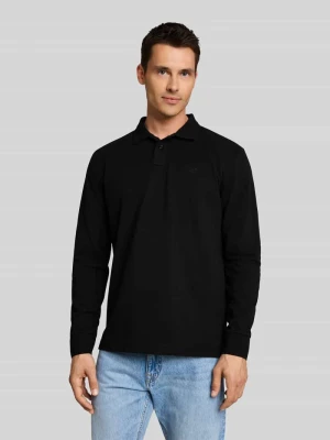 Koszulka polo z detal z logo Tom Tailor Czarny