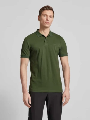 Koszulka polo z detalem z logo BOSS Green