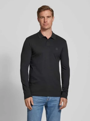 Koszulka polo z detalem z logo Boss Orange