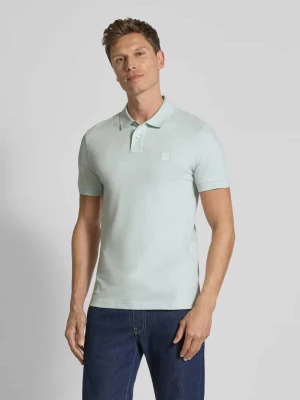 Koszulka polo z detalem z logo Boss Orange