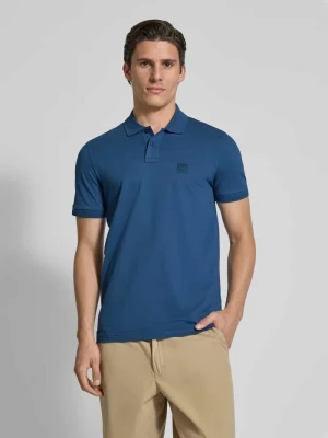 Koszulka polo z detalem z logo Boss Orange