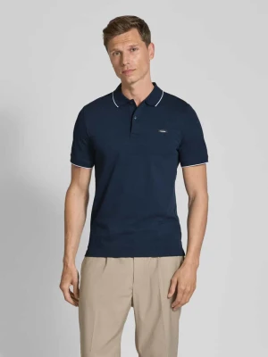 Koszulka polo z detalem z logo CK Calvin Klein