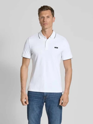 Koszulka polo z detalem z logo CK Calvin Klein