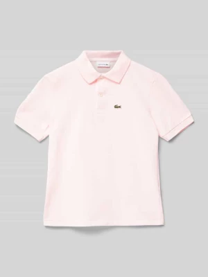 Koszulka polo z detalem z logo Lacoste