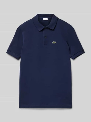 Koszulka polo z detalem z logo Lacoste