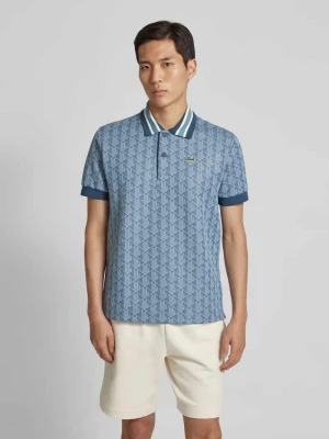 Koszulka polo z detalem z logo Lacoste