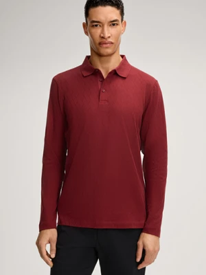Koszulka polo z długim rękawem Bryson w kolorze czerwonym ze wzorem Joop