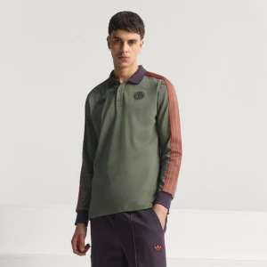 Koszulka polo z długim rękawem FC Bayern Monachium Terrace Icons Adidas Base Green