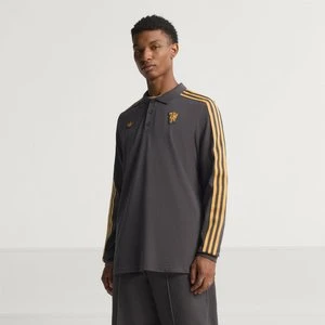 Koszulka polo z długim rękawem Manchester United Terrace Icons Adidas