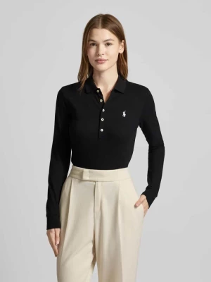 Koszulka polo z długim rękawem model ‘JULIE’ Polo Ralph Lauren