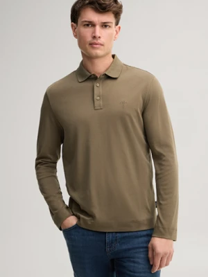 Koszulka polo z długim rękawem w kolorze khaki JOOP!