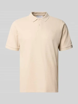 Koszulka polo z domieszką bawełny, krój regular fit, model 'Austin' Jack&Jones Beżowy