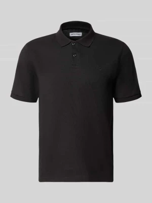 Koszulka polo z domieszką bawełny, krój regular fit, model 'Austin' Jack&Jones Czarny