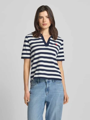 Koszulka polo z domieszką wiskozy o kroju regular fit model 'Februar' MORE & MORE