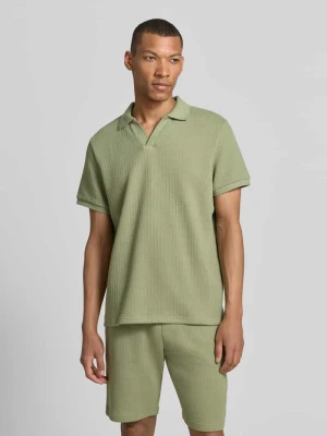 Koszulka polo z dzianiny o kroju regular fit z dekoltem w serek MCNEAL