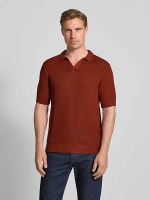 Koszulka polo z dzianiny o kroju regular fit z fakturowanym wzorem MCNEAL