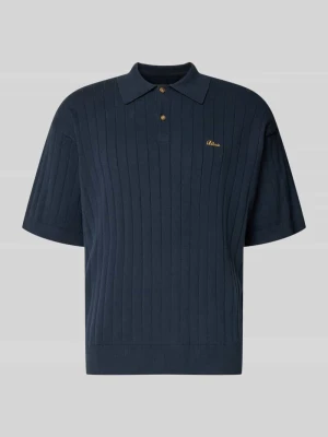 Koszulka polo z dzianiny o kroju regular fit z wyhaftowanym logo BLKVIS