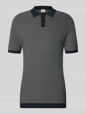 Koszulka polo z dzianiny w dwukolorowym wykonaniu krój slim fit model 'Triton' drykorn