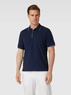 Koszulka polo z fakturowanym wzorem model ‘CLIFFORD’ Jack & Jones Premium