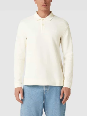 Koszulka polo z fakturowanym wzorem model ‘HONEYCOMB’ CK Calvin Klein