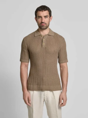 Koszulka polo z fakturowanym wzorem model ‘JOEL’ Jack & Jones Premium