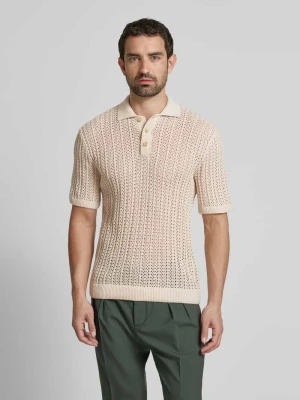 Koszulka polo z fakturowanym wzorem model ‘JOEL’ Jack & Jones Premium