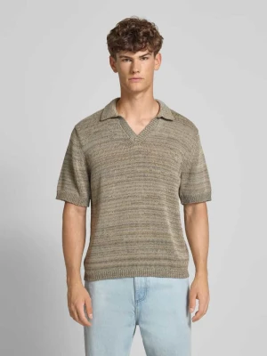Koszulka polo z imitacji dzianiny model ‘CANGGU’ jack & jones
