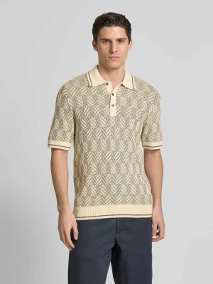 Koszulka polo z imitacji dzianiny model ‘CODY’ jack & jones