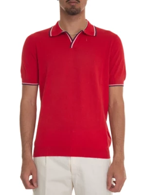 Koszulka Polo z Jerseyu z Kontrastowym Pipingiem Gran Sasso
