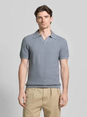 Koszulka polo z kołnierzykiem polo i dekoltem w serek JAKE*S STUDIO MEN