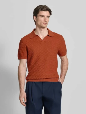 Koszulka polo z kołnierzykiem polo i dekoltem w serek JAKE*S STUDIO MEN