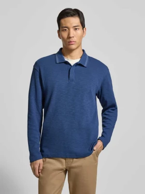 Koszulka polo z krótką, krytą listwą guzikową Scotch & Soda