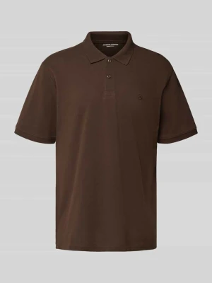 Koszulka polo z krótką listwą guzikową jack & jones