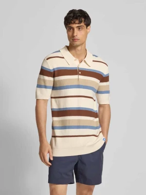 Koszulka polo z krótką listwą guzikową Scotch & Soda
