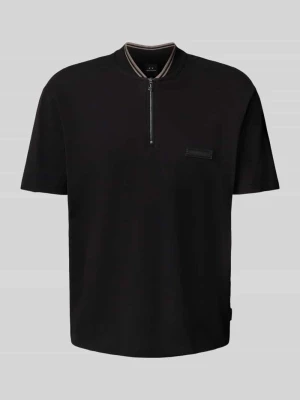 Koszulka polo z krótkim zamkiem błyskawicznym Armani Exchange