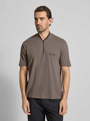 Koszulka polo z krótkim zamkiem błyskawicznym Armani Exchange